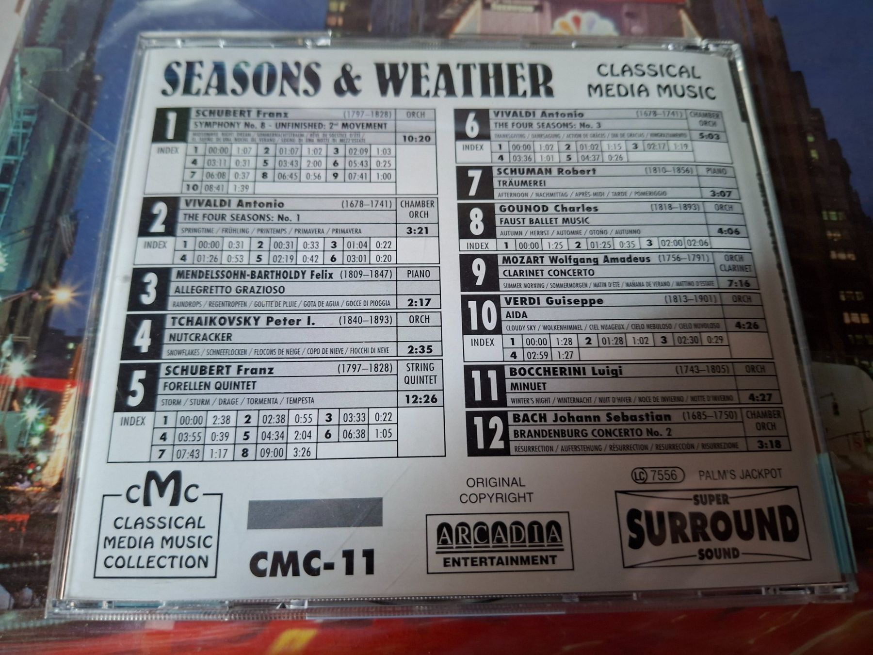 CD: CD Seasons & Weather Classical Music Library CMC-11 – Usato da Burg AG venduto da ..machine_rec.. 1