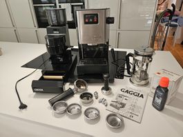 Gaggia Espresso Station mit diversem Zubehör