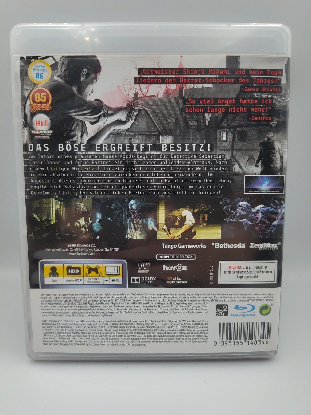 Sony Giochi: The Evil Within - Playstation 3 / PS3 – Usato da Kloten venduto da SuperRetroPixels 1
