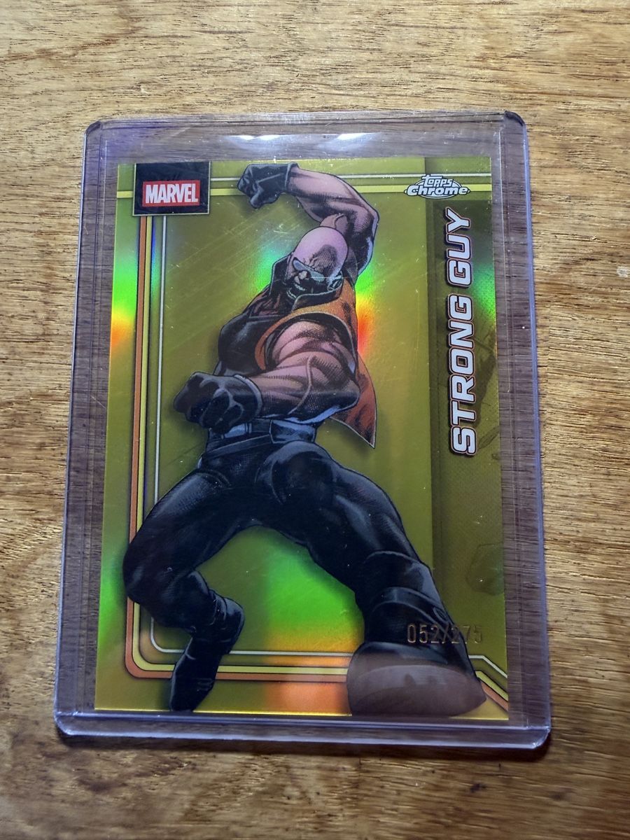 Topps Carte collezionabili: 2026 Topps Chrome Marvel Yellow /275 Strong Guy – Nuovo (secondo la descrizione) da Goldach venduto da pipinio