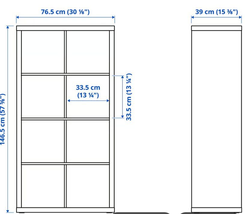 Ikea Scaffali: 2x 4er Kallax länglich, weiss – Usato da Ballwil venduto da Vielzocker 2