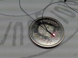 LED SMD 0805 rot, verkabelt, 1Stk