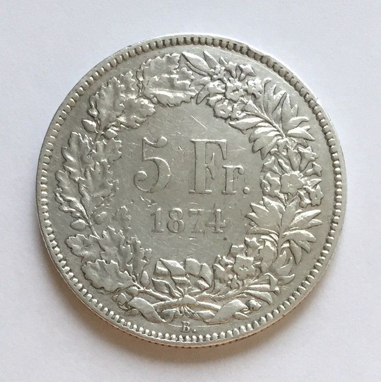 5 Franken Silber 1874 B. | Kaufen Auf Ricardo