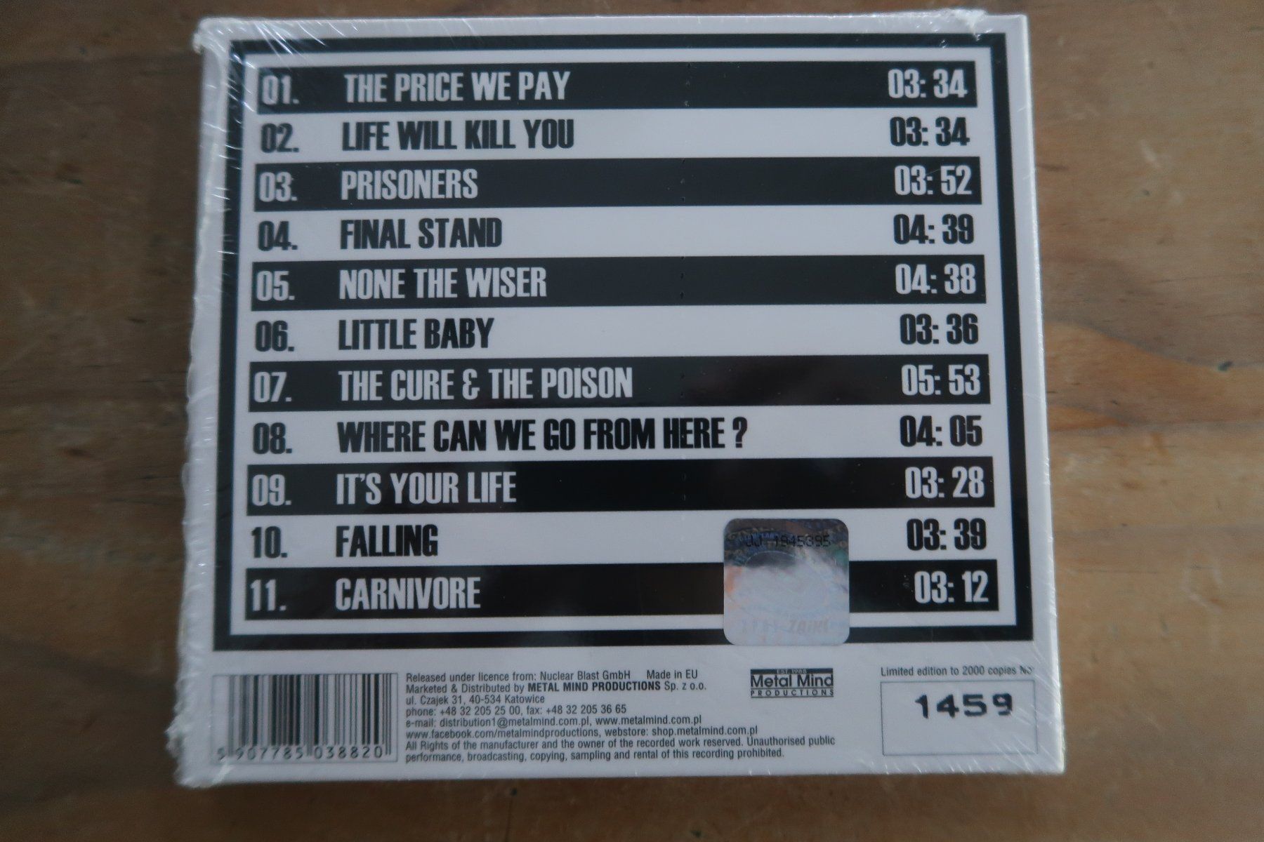 CDs: CLAWFINGER - LIFE WILL KILL YOU - NEUE OVP CD – Neu und originalverpackt aus Basel von Patiscat 2