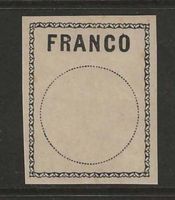 1911 : Franco Nr. 1 - postfrisch ** KP 500.--