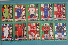 Lot cartes football Topps HERO parallèles, Euro24 