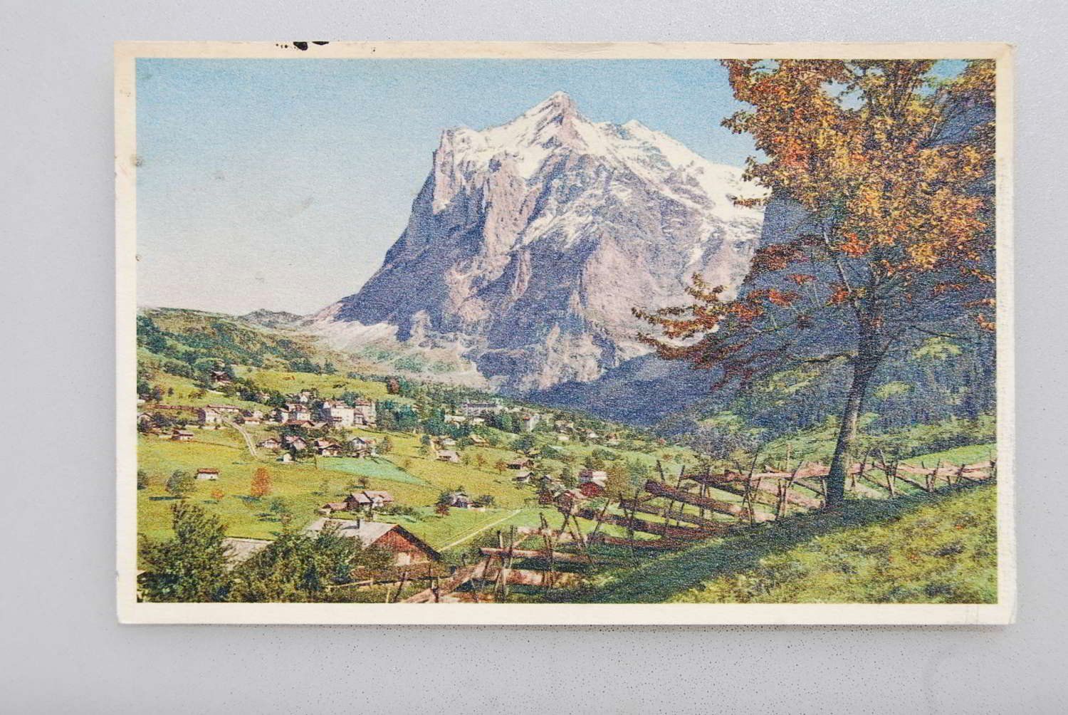 Cartoline postali: AK Grindelwald mit Wetterhorm – Usato da Rüfenacht BE venduto da Toro06