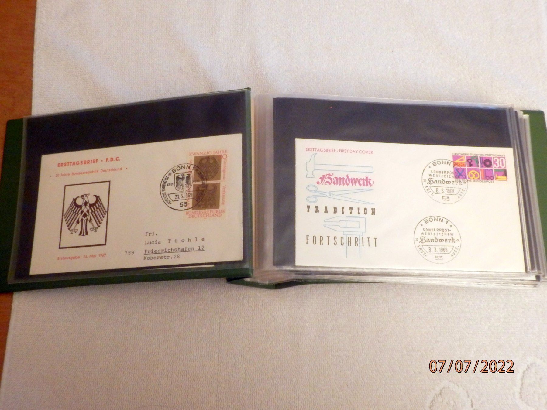 Tous les timbres: Sammlung Briefe, Deutschland, Apollo Programm, J.F. Kennedy – D'occasion à Ueberstorf par dinbau 3