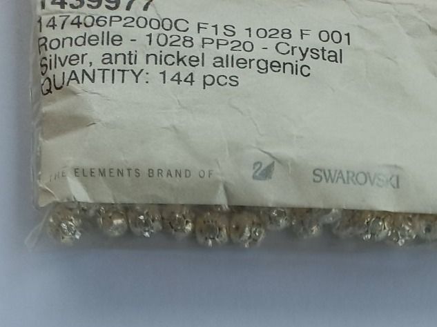 Swarovski Altri gioielli: 4 Stk. Swarovski Rondellen Cristal Silber – Nuovo e nell'imballaggio originale da Winistorf venduto da acreativ2 3