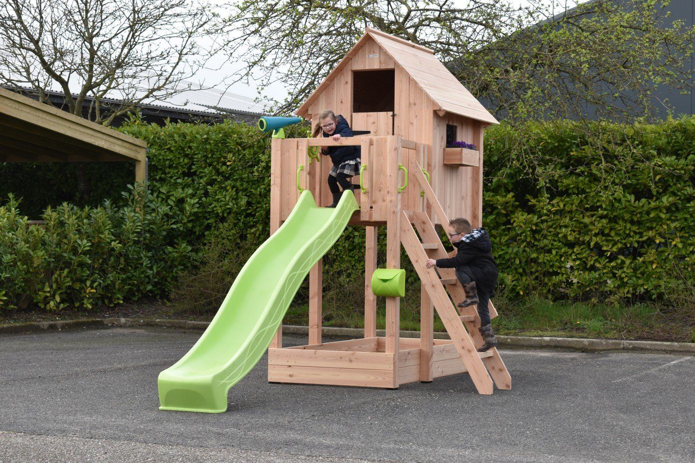 Casette per bambini: Spielturm Dream mit Rutsche Plattformhöhe: 120cm oder 150cm – Nuovo e nell'imballaggio originale da Amsoldingen venduto da Sanilu 8