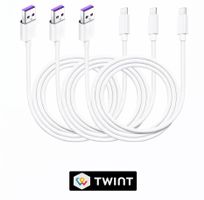5 Ladekabel USB auf USB C Weiss