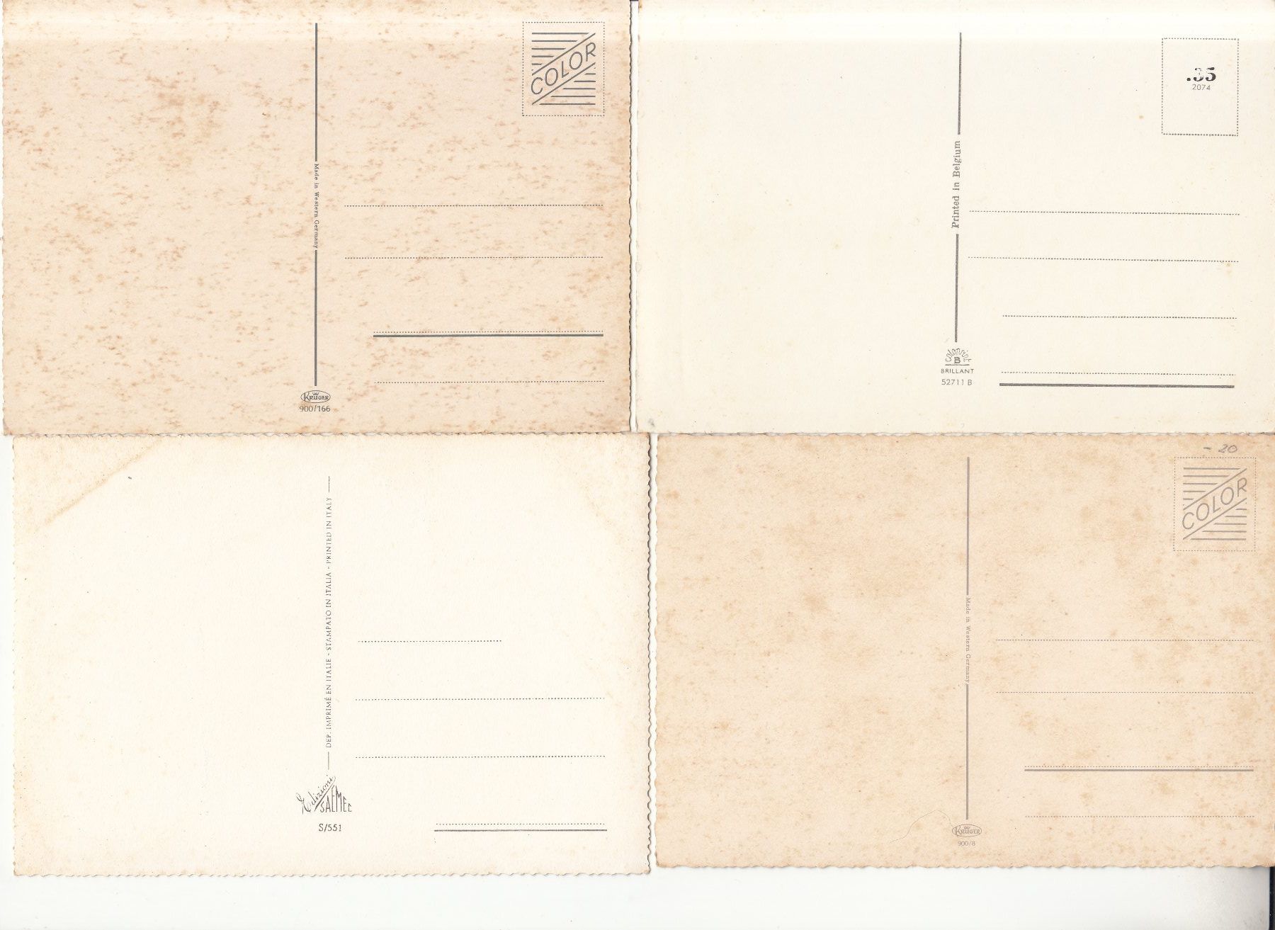 Ansichtskarten: Pferde Porträt ca. 1960, 4 Karten – Gebraucht aus Bürglen TG von StampGraf 1