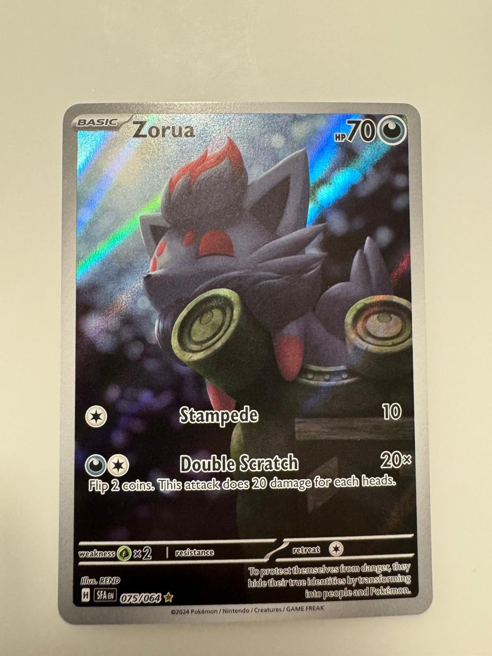 Pokémon Carte collezionabili: Zorua | Illustration Rare | SFA 075/064 | EN – Usato da Spreitenbach venduto da Snacky96 2