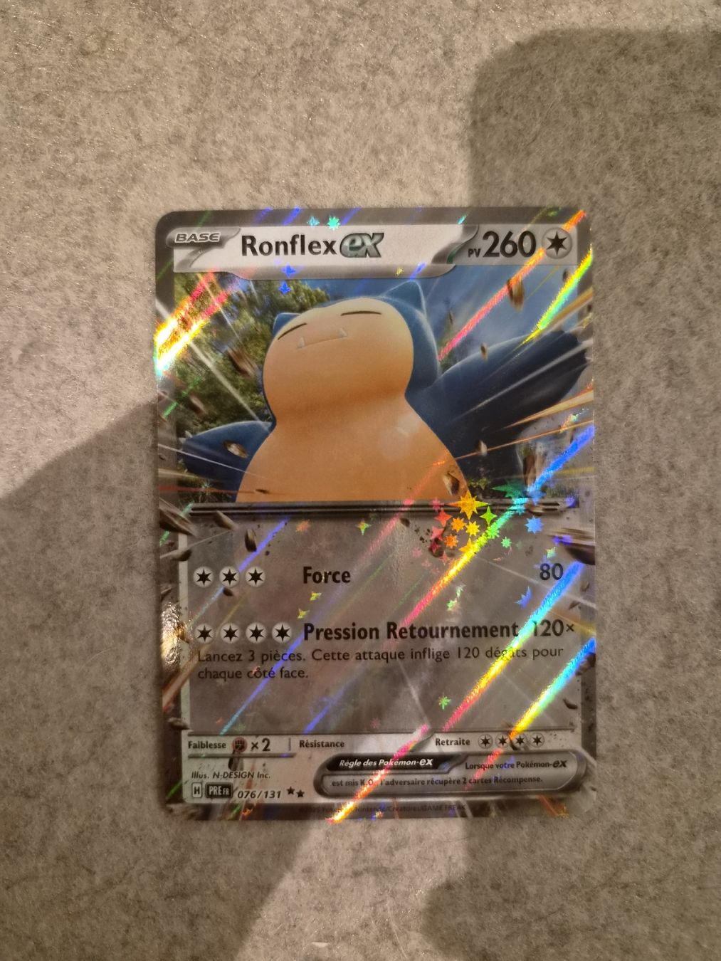 Pokémon Sammelbilder & Trading cards: Ronflex EX 076/131 – Neu (gemäss Beschreibung) aus Les Acacias von S.Vieira