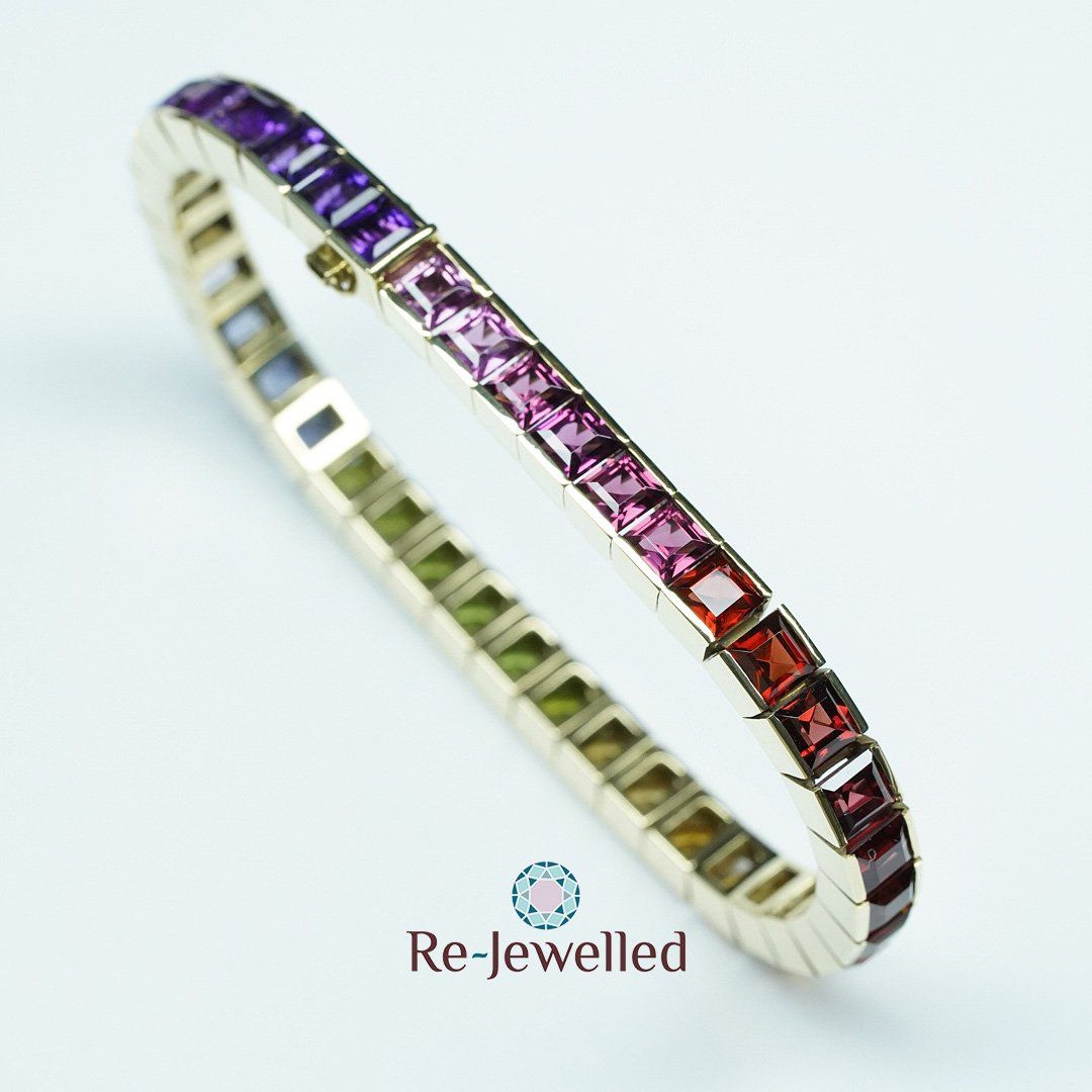 Bracciali & Braccialetti: Multicolor Armband 14k Gelbgold – Usato da Bülach venduto da Re-Jewelled 6