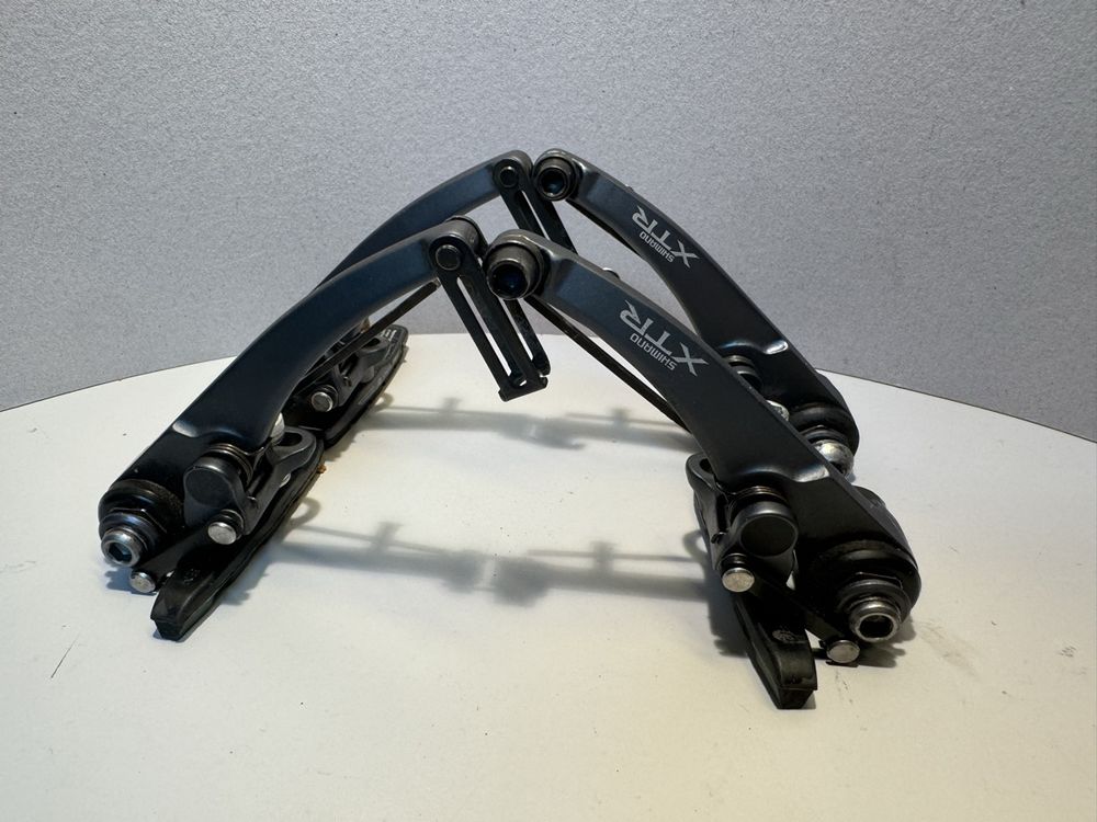 Paire De Manettes Shimano XTR ST-M950 / M951 8V VTT Vintage - Grises