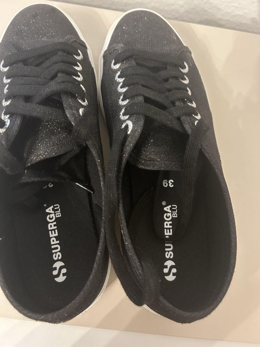 Chaussures femmes: Schöne schwarze Glitzer Schuhe gr 39 – D'occasion à Allschwil par selake990673 3