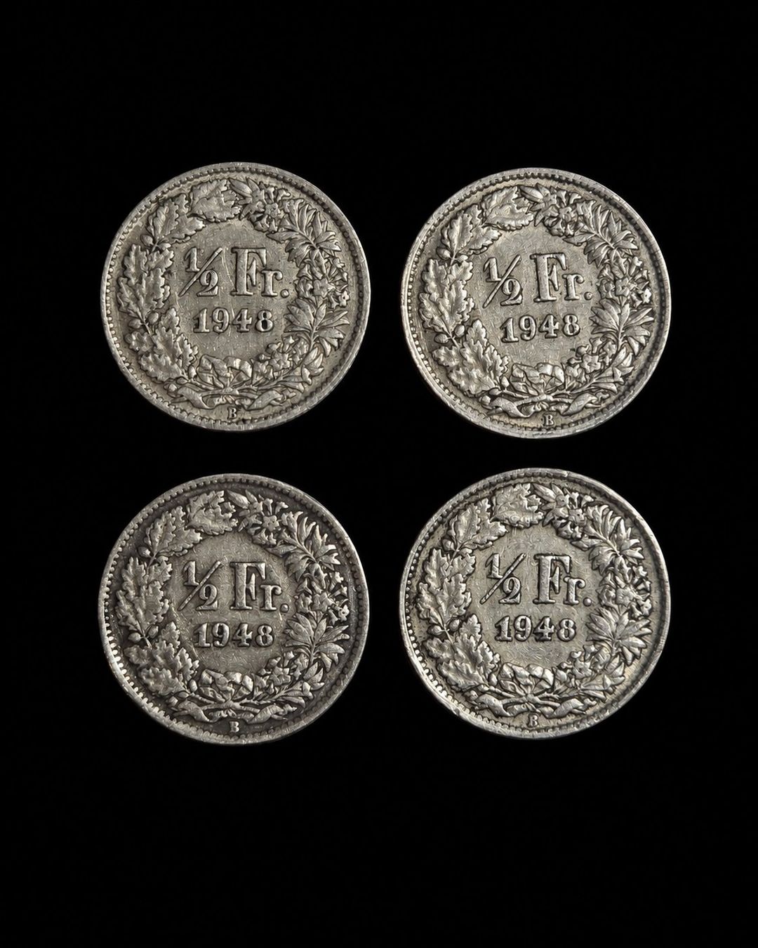Tutti le monete: 50 Rappen 1948 Silver X4 – Usato da Aarwangen venduto da you_jrw8