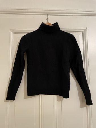 Uniqlo Rollkragenpullover, schwarz, Grösse S, Wolle