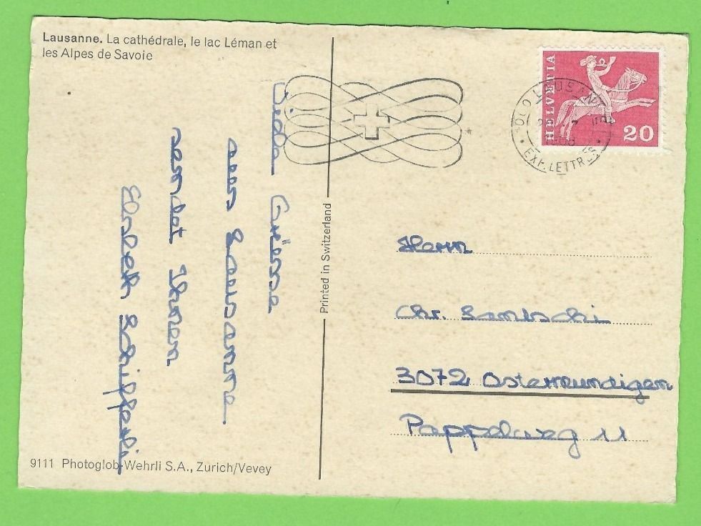 Cartoline postali: Lausanne – Usato da Zürich venduto da t24_de 1