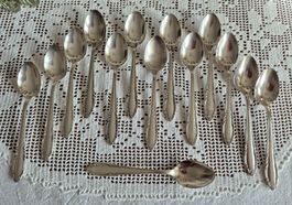Vintage Kaffee-Tee Löffel Set, 14 Stück, für Liebhaber