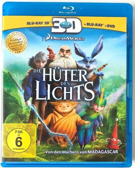 Alle DVDs: Die Hüter des Lichts  (3D + 2D Blu-Ray + DVD)    3-Disc-Set – Gebraucht aus St.Galllen von elkaphone
