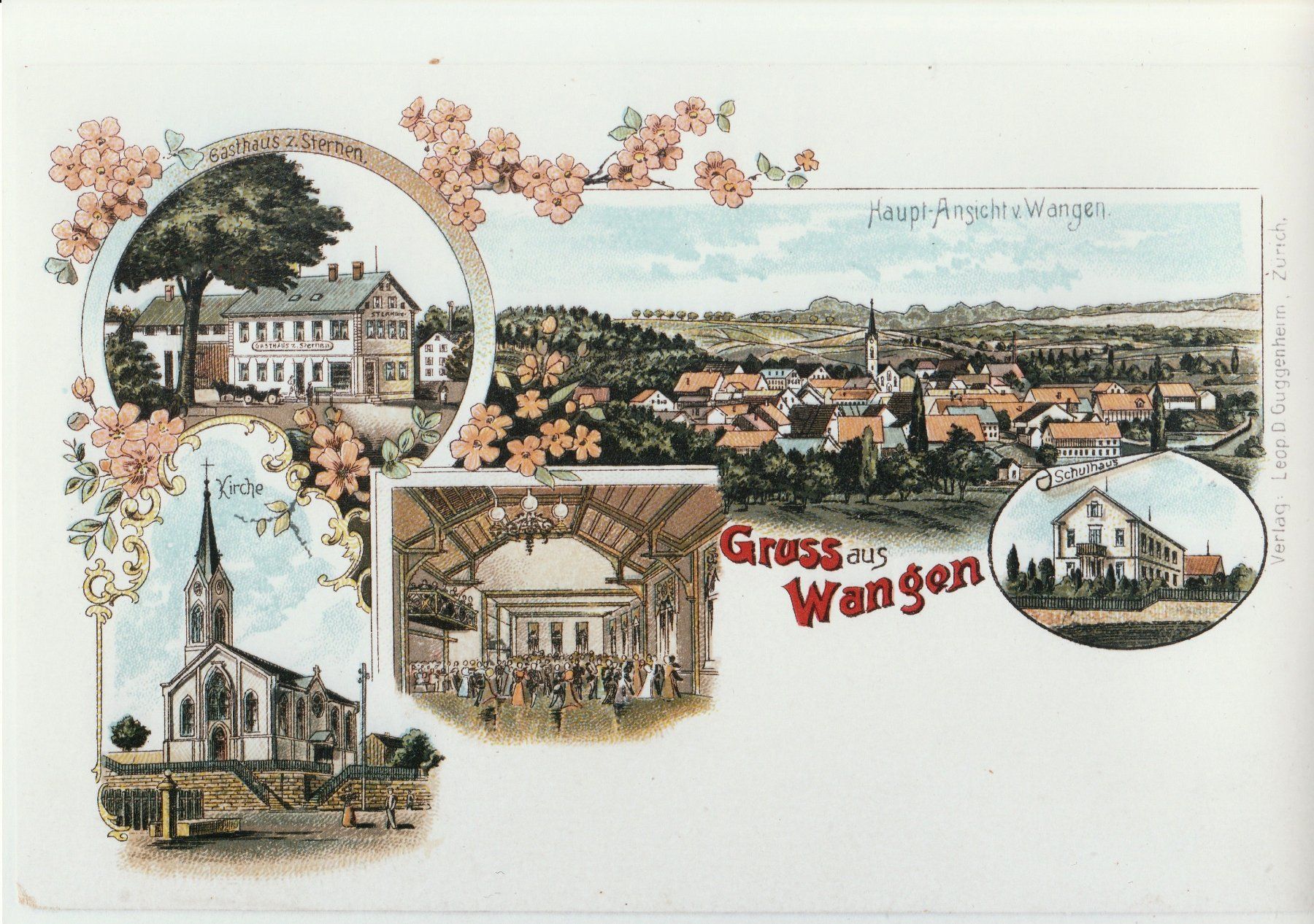 Cartoline postali: Gruss aus Wangen - (Ansichtskarten - Litho im Form. A4) – Usato da Fällanden venduto da Blausegelfliege