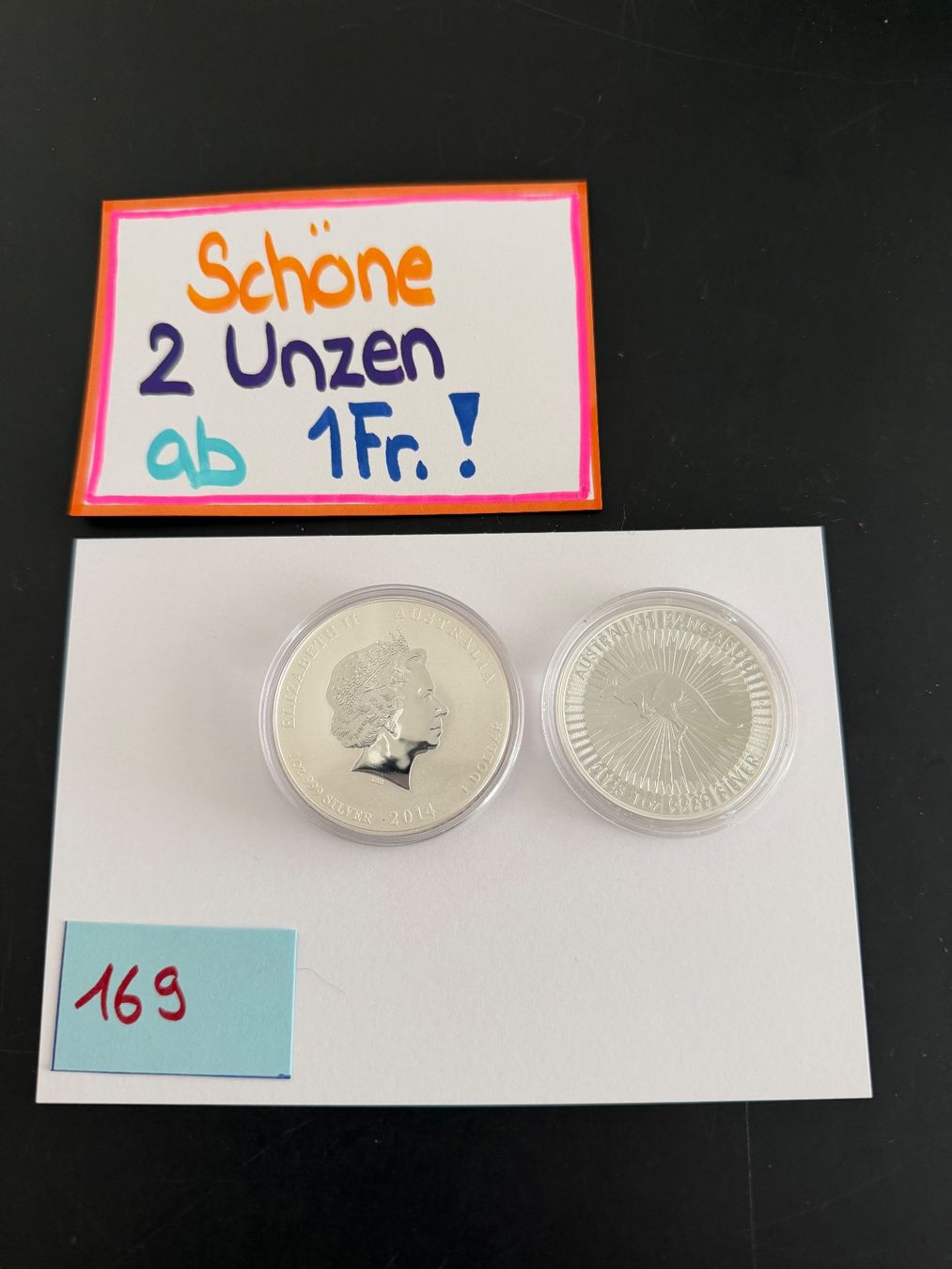 Alle Münzen: Schöne 2 Unzen – Gebraucht aus Engi von kasi09