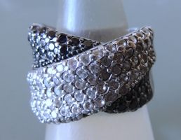 Silber 925 Pavé Fingerring Gr. 58