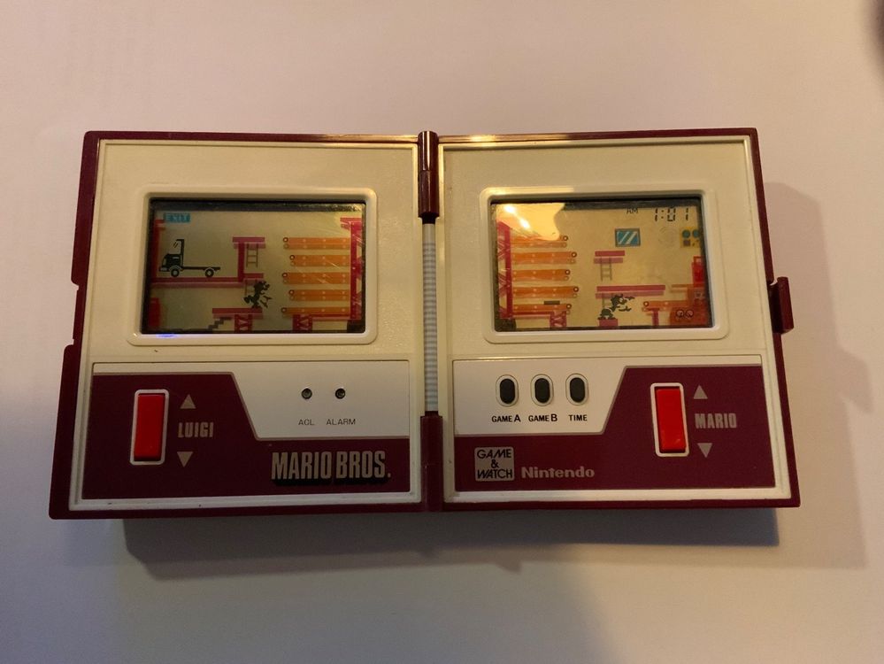 Game And Watch - Mario Bros - 1983 - Nintendo Jeu Electronique Vintage