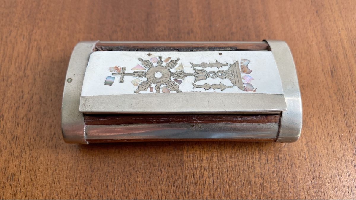Dosen: Antike Dose mit Intarsien - Perlmutt und Silber – Gebraucht aus Burgdorf von gre_2ftz