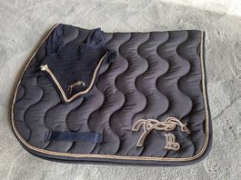 Ensemble Pénélope leprevost tapis de selle et bonnet