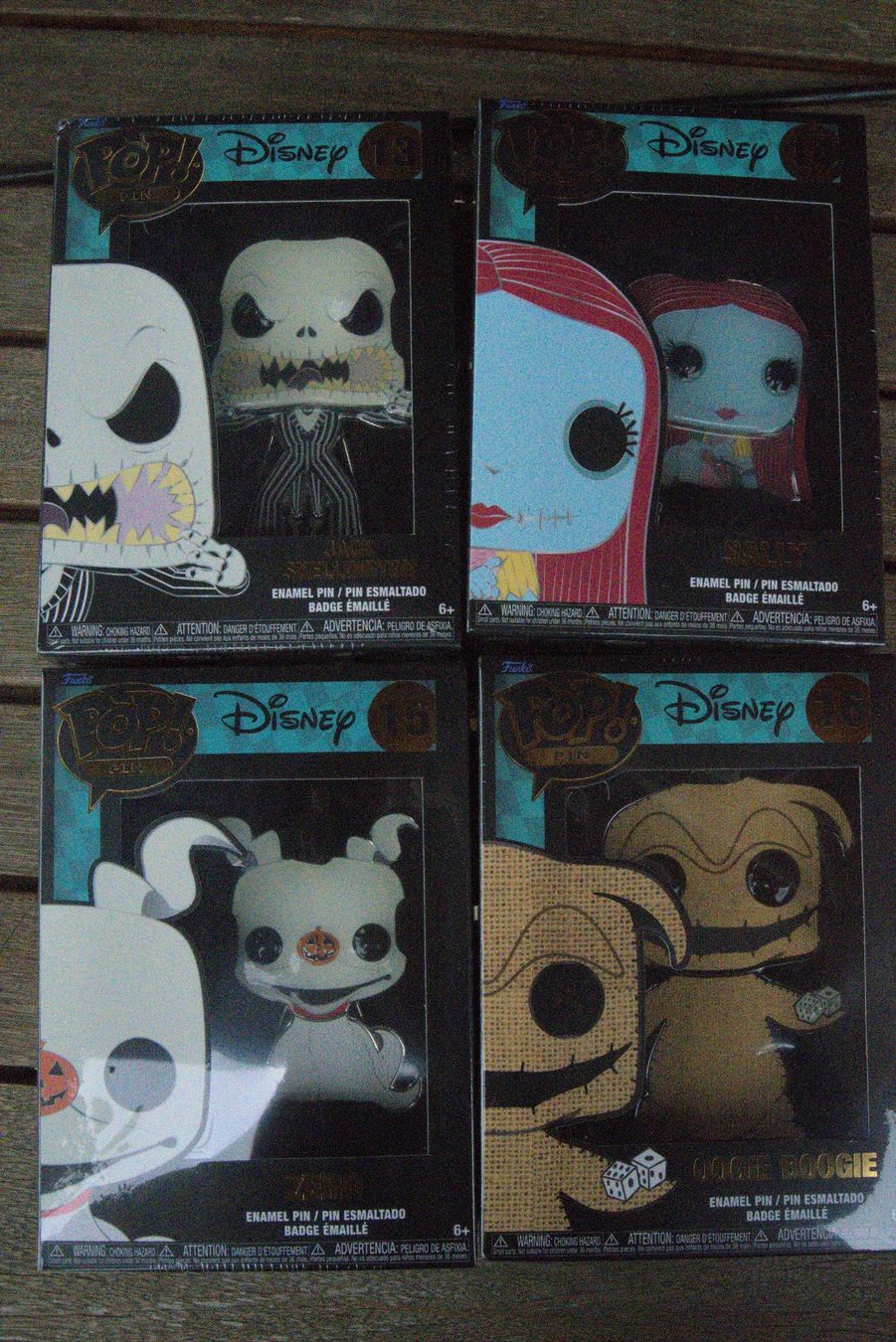 Funko Figuren: Lot de 4 Pins Funko Pop – Neu und originalverpackt aus Onex von Louve.crz