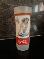 Coca Cola Glas, Vintage Pin-Up Motiv, Top Zustand!
