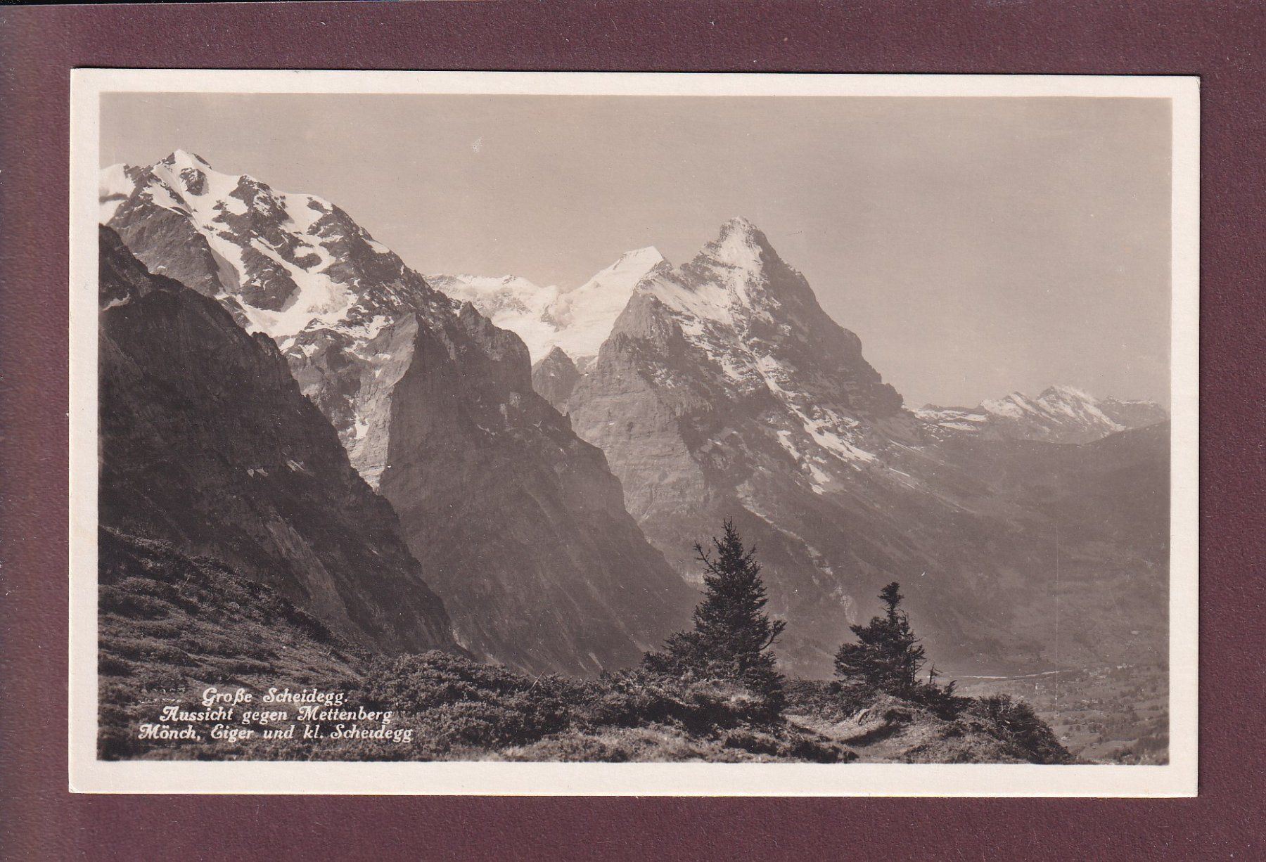 Cartoline postali: GROSSE SCHEIDEGG - Mettenberg – Usato da Pully venduto da nicecards