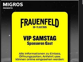 2 X Frauenfeld VIP Tickets für den Samstag