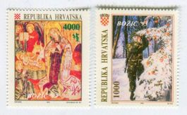 Briefmarken "Weihnachten". Kroatien.