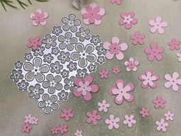 Stanzschablone Nr. 298, Blumen (Sizzix geeignet)