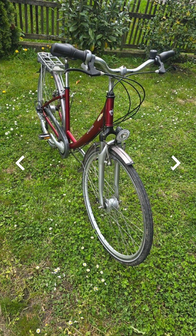 Cresta Biciclette: Cresta Fahrrad rot mit tiefen Einstieg – Usato da Hefenhofen venduto da citroen62 8