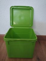 Praktische grüne Aufbewahrungsbox mit Deckel, Top Zustand