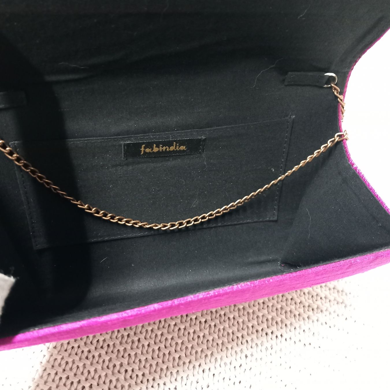 Borse da donna: Fabindia Seidenclutch, Tasche – Usato da Merligen venduto da muss_haben 3