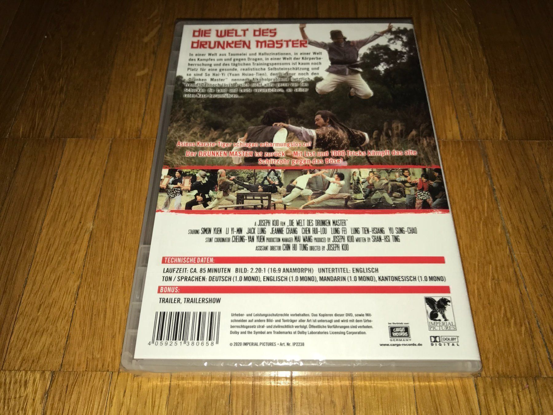 Alle DVDs: Die Welt des Drunken Master - UNCUT – Neu und originalverpackt aus Basel von havsok 1