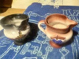 2 kleine Keramik Wein  Boccolino 2dl