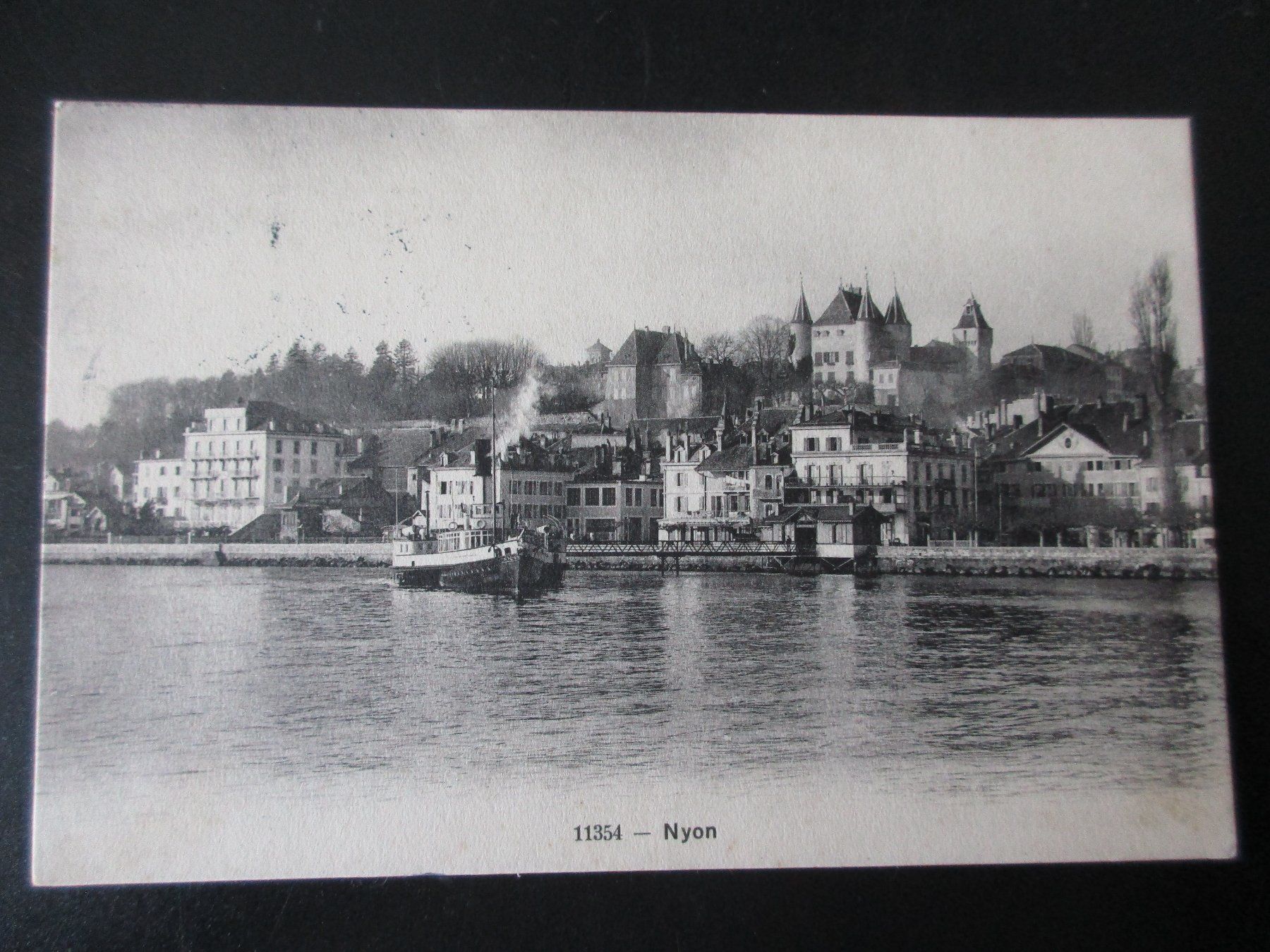 Cartoline postali: NYON mit Dampfschiff / Gel. 1913 / Ansichtskarte – Usato da Eschenbach LU venduto da Jack1711