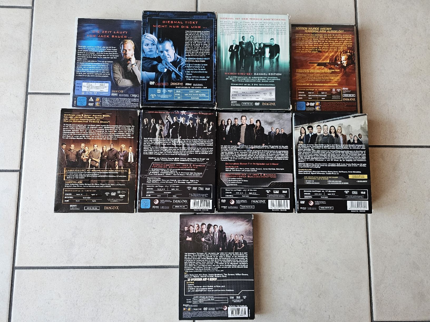Tutti i DVDs: 24  -  Staffeln 1 - 8 + Zusatzfolgen – Usato da Schneisingen venduto da backstore24 1