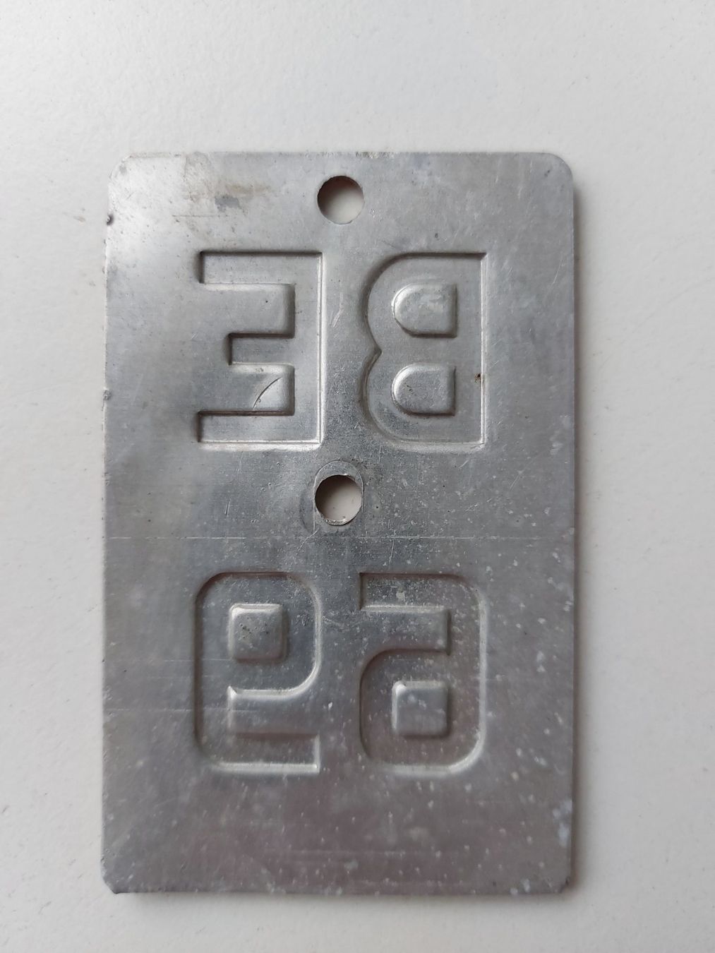 Sachs Insegne: Velonummer BE 69 plaque Velo – Usato da Schenkon venduto da Uhu007 1