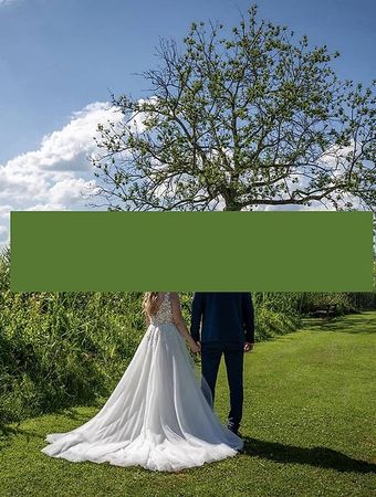Hochzeitskleid / Brautkleid Grösse 42, Blätter, Perlen, 2024