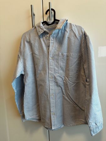 H&M Hemd weiss/blau Gr. 152