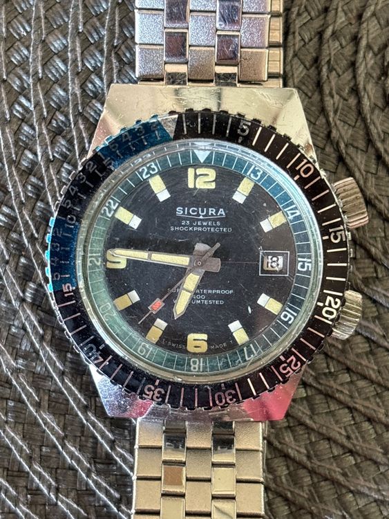 Verre De Montre De Plongée Sicura Apollo – Diamètre 35 Mm – Neuf