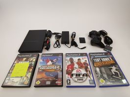 SONY PLAYSTATION 2 Slimline - inkl. 4 Games